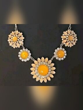 Vintage Lia Sophia Statment Cocktail Necklace 56cm